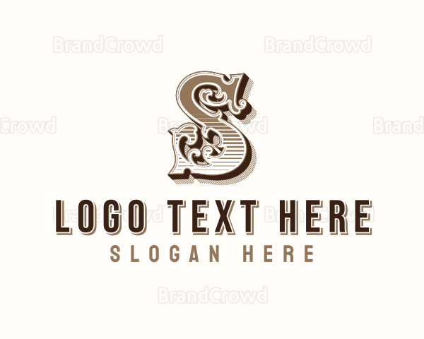 Antique Western Typography Logo