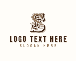 Typography - Antique Western Typography logo design