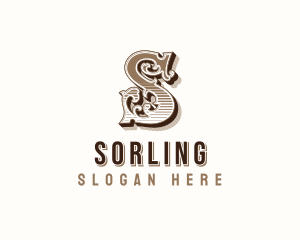 Antique Western Typography logo design