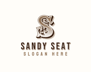 Antique Western Typography logo design