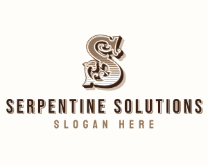 Antique Western Typography logo design