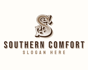 Antique Western Typography logo design