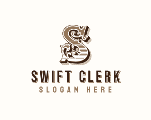 Antique Western Typography logo design