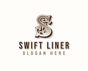 Antique Western Typography logo design