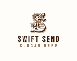 Antique Western Typography logo design