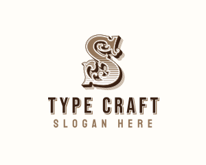 Typography - Antique Western Typography logo design