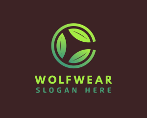 Vegan - Letter C Leaf logo design