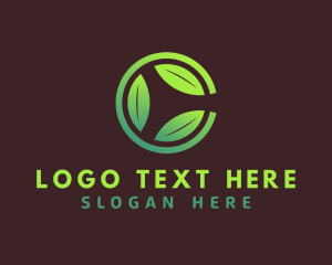 Greenhouse - Letter C Leaf logo design