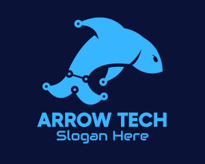 Blue Dolphin Tech logo design