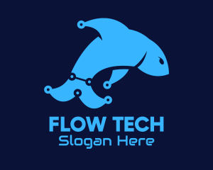 Blue Dolphin Tech logo design