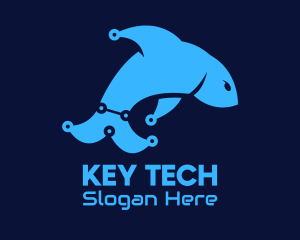 Blue Dolphin Tech logo design