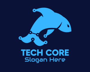 Blue Dolphin Tech logo design