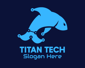 Blue Dolphin Tech logo design