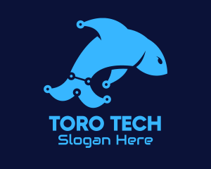 Blue Dolphin Tech logo design