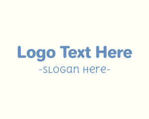 Newborn - Baby Boy Text Font logo design