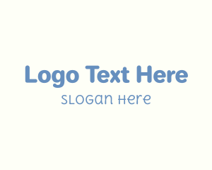 Baby Boy Text Font Logo