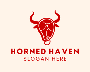 Bull Horns Steakhouse logo design