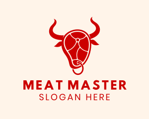 Bull Horns Steakhouse logo design