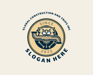 Lion - Tiger Plumbing Tools logo design