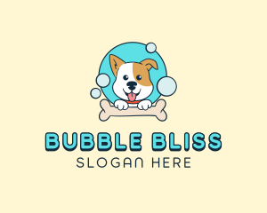 Bubbles - Bubble Bath Dog logo design