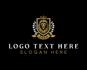 Premium - Premium Lion Crest logo design