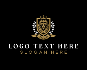 Hotel - Premium Lion Crest logo design