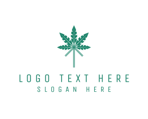 Marijuana - Organic Herbal Leaf logo design