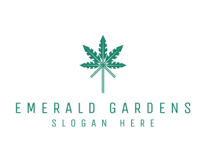 Organic Herbal Leaf logo design