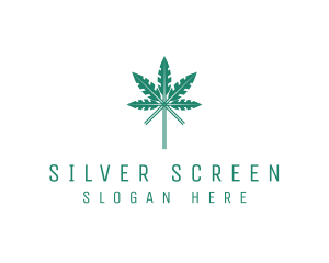 Cannabis - Organic Herbal Leaf logo design
