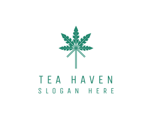 Organic Herbal Leaf logo design