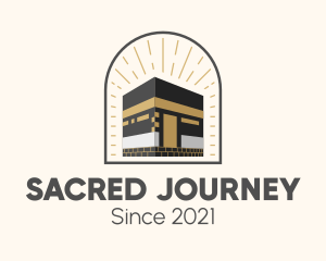 Pilgrimage - Kaaba Muslim Mosque logo design