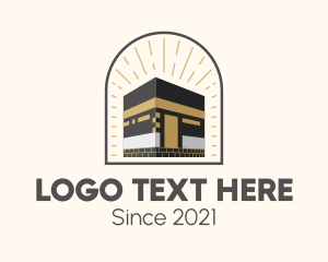 Middle East - Kaaba Muslim Mosque logo design