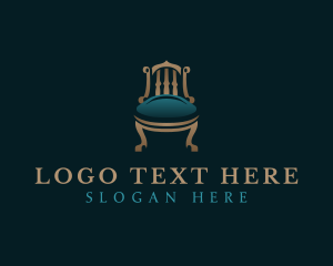 Upholstery - Furniture Chair Seat logo design