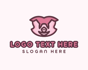 Abbatoir - Pig Pork Livestock logo design