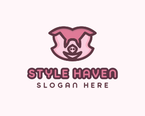 Pig Pork Livestock Logo