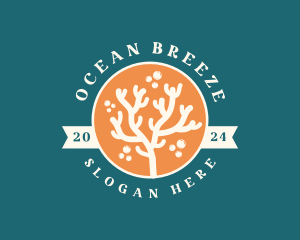 Ocean Coral Reef logo design