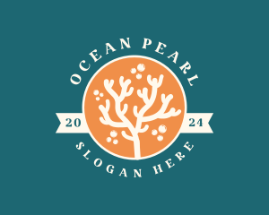 Ocean Coral Reef logo design