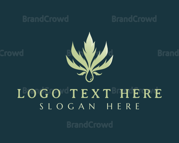 Organic Cannabis Weed Logo