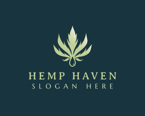 Organic Cannabis Weed logo design