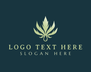Weed - Organic Cannabis Weed logo design