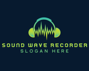 Sound Recording Headphones  logo design