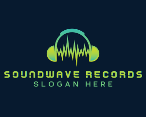 Sound Recording Headphones  logo design