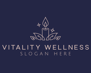 Candle Wellness Aromatherapy logo design