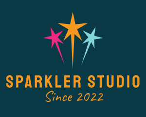 Sparkler - Star Fireworks Celebration logo design