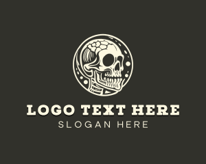 Horror - Horror Punk Skull logo design