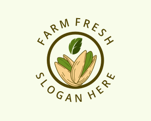 Organic Pistachio Nut logo design