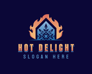 Thermal Heating Cooling logo design