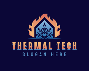 Thermal Heating Cooling logo design