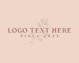 Stationery - Aesthetic Eco Flower logo design
