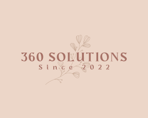 Aesthetic Eco Flower logo design